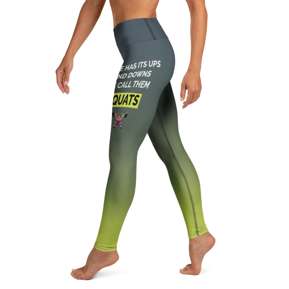 Squats Slogan Yoga Leggings