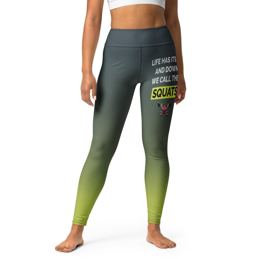 Squats Slogan Yoga Leggings