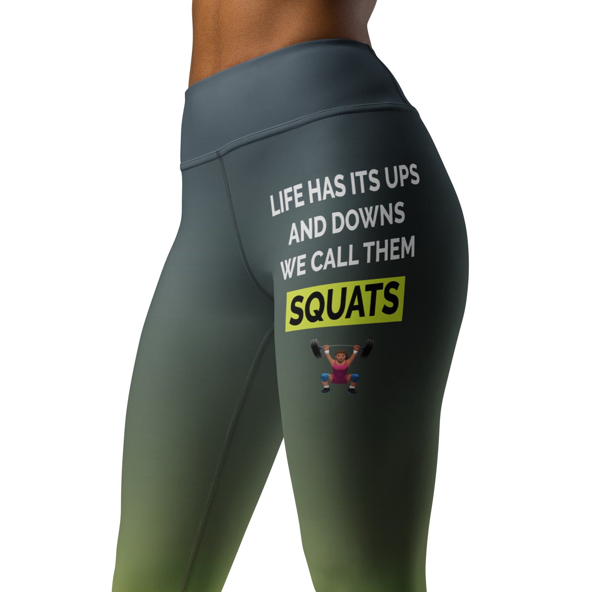 Squats Slogan Yoga Leggings