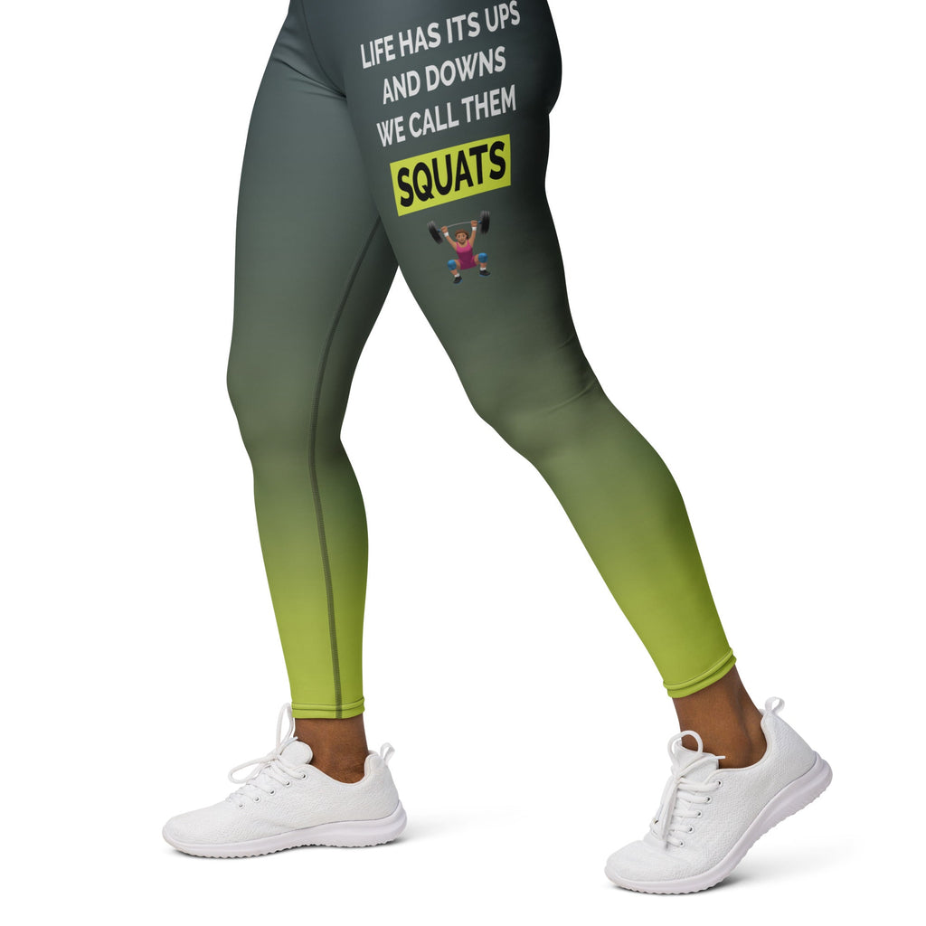 Squats Slogan Yoga Leggings