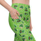 St. Patrick Day Pattern Leggings With Pockets