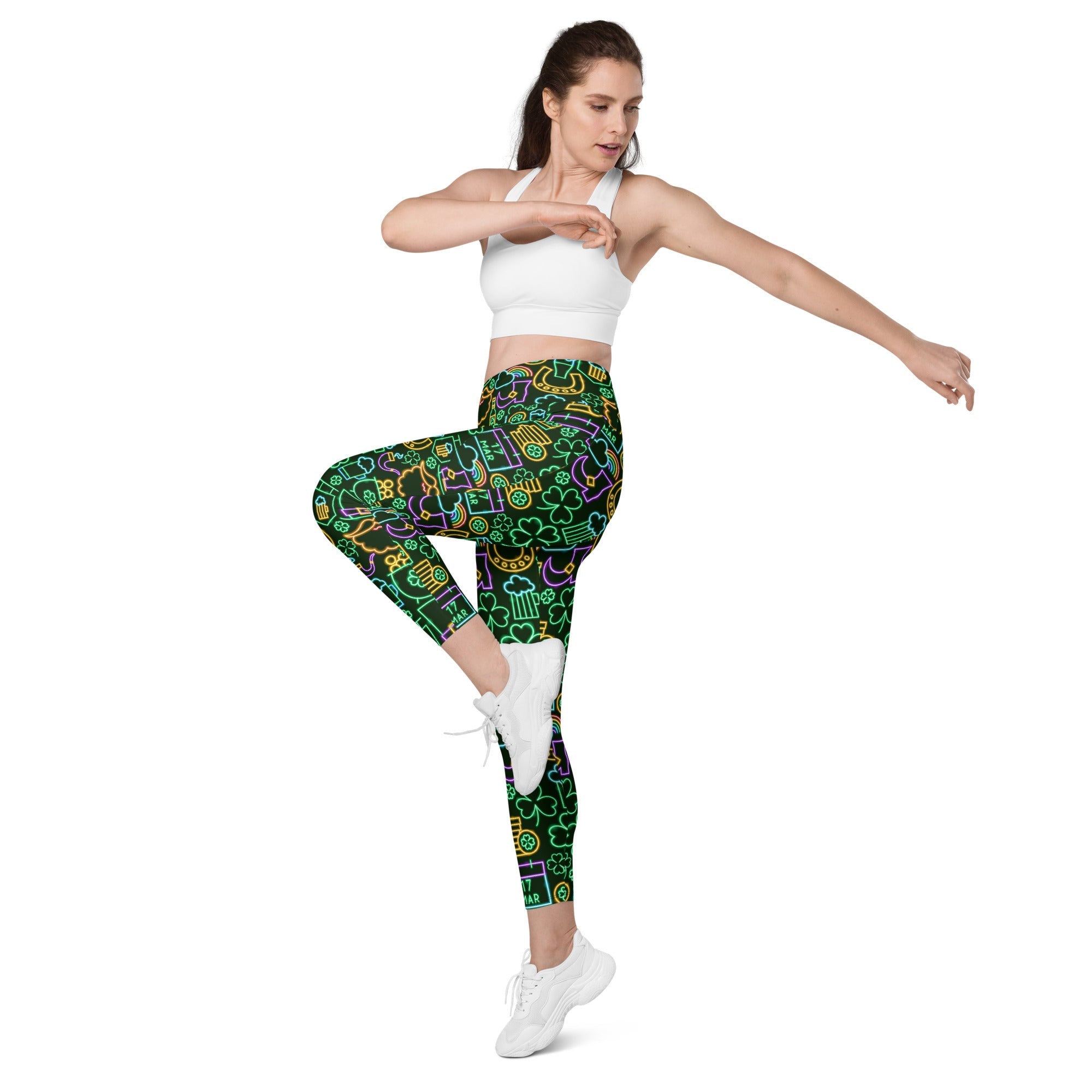 St. Patrick's Celebration Leggings With Pockets
