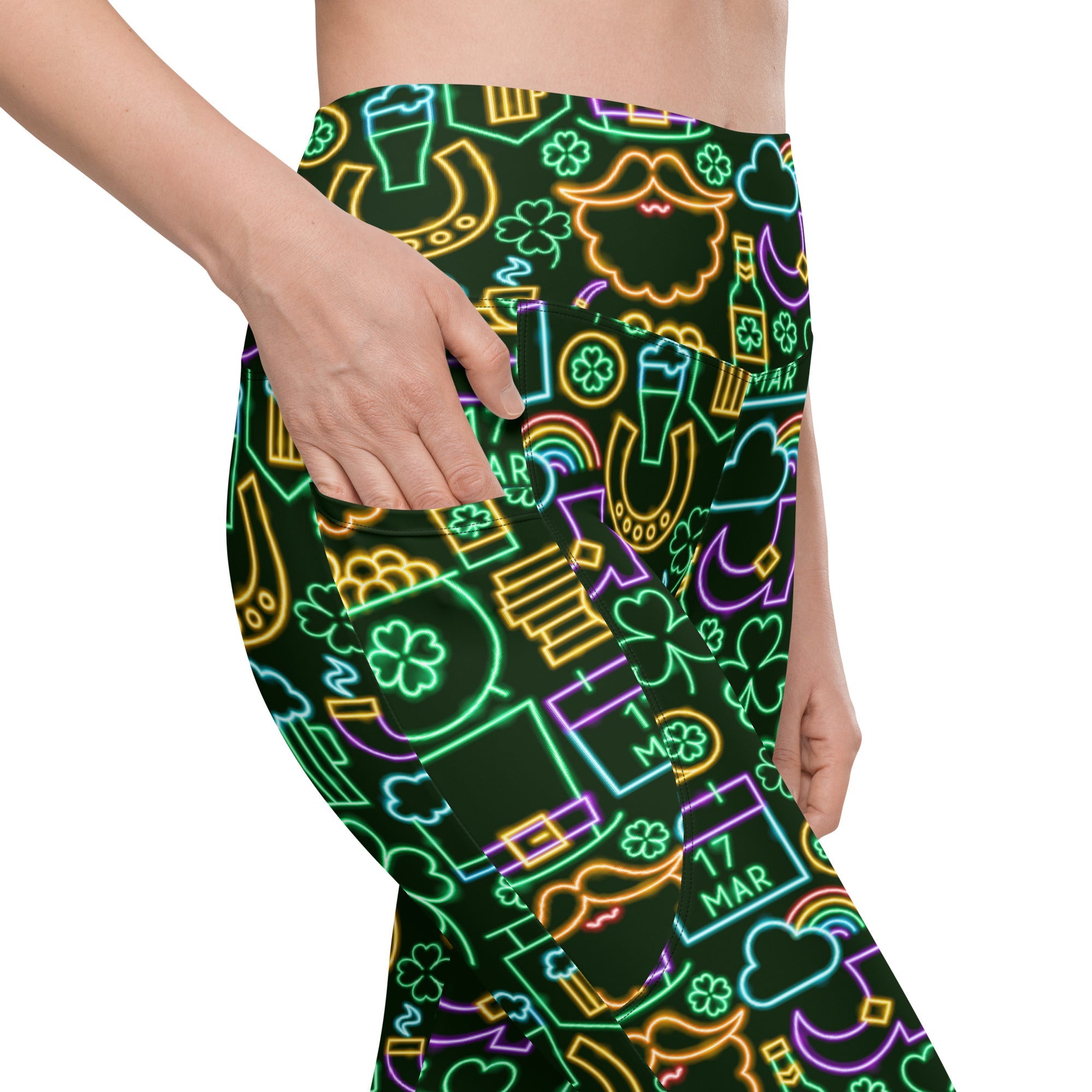 St. Patrick's Celebration Leggings With Pockets