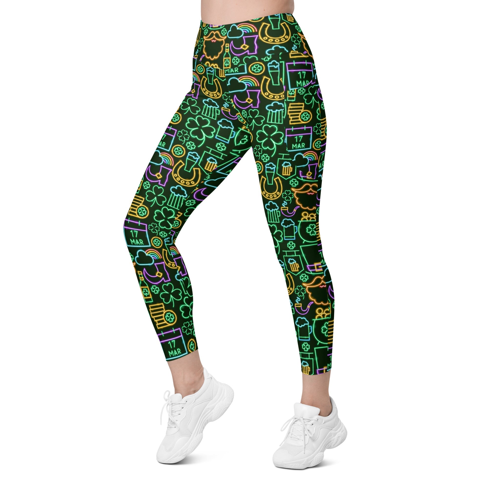 St. Patrick's Celebration Leggings With Pockets