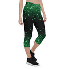 St. Patrick's Day Glitter Print Capris