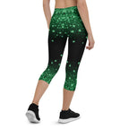 St. Patrick's Day Glitter Print Capris