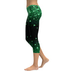 St. Patrick's Day Glitter Print Capris