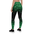 St. Patrick's Day Glitter Print Leggings