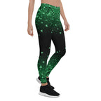 St. Patrick's Day Glitter Print Leggings
