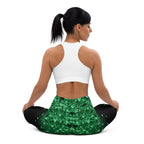 St. Patrick's Day Glitter Print Yoga Leggings