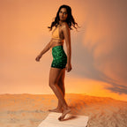 St. Patrick's Day Glitter Print Yoga Shorts