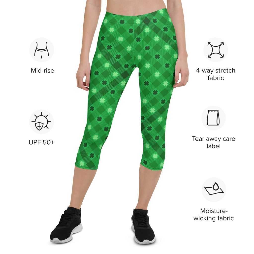 St. Patrick's Day Plaid Capris