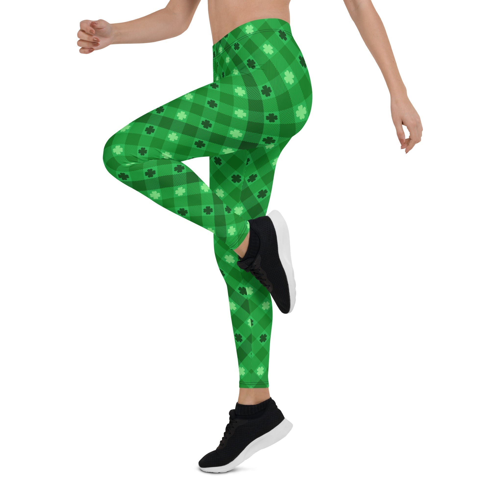 St. Patrick's Day Plaid Leggings