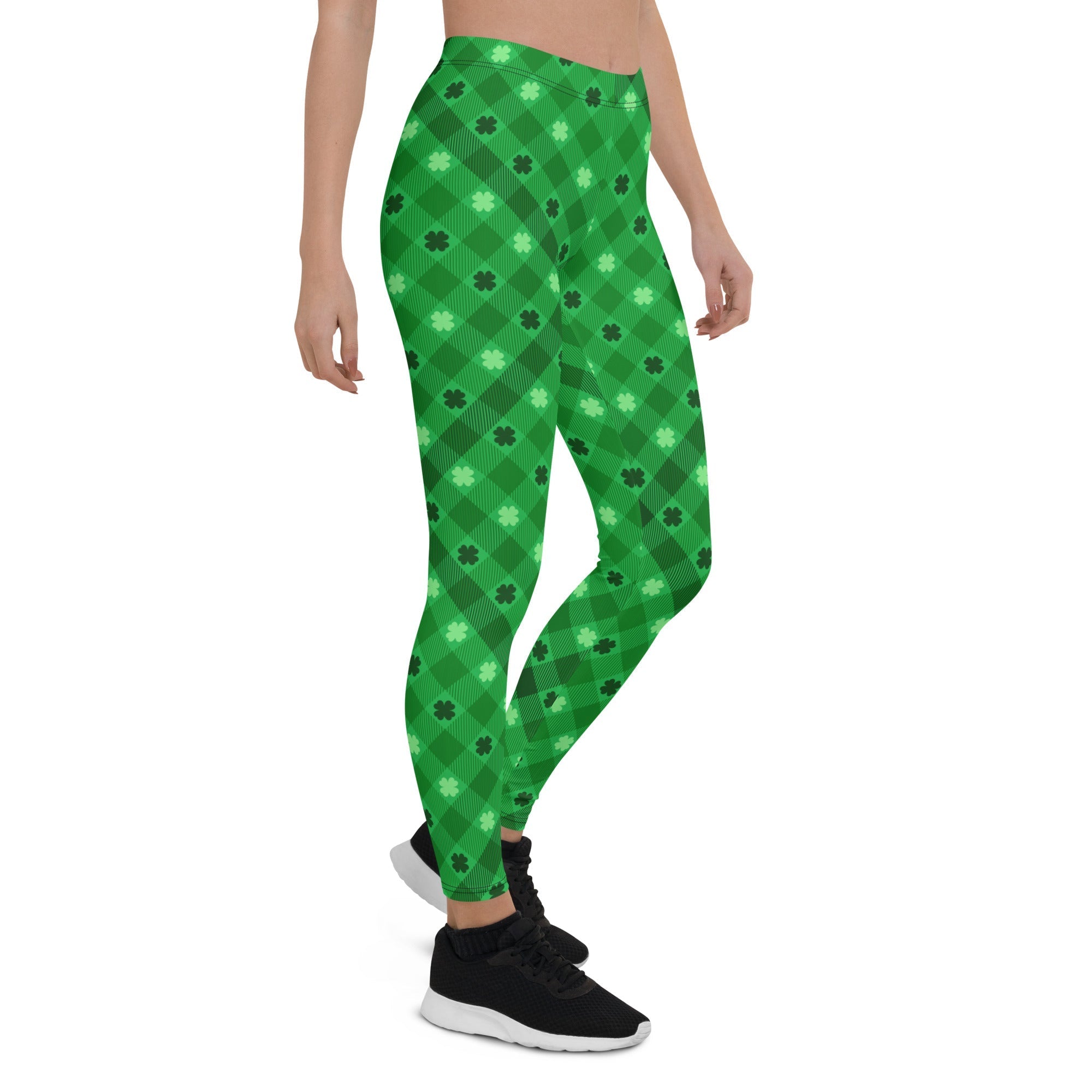 St. Patrick's Day Plaid Leggings