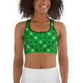 St. Patrick's Day Plaid Sports Bra
