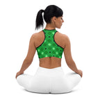 St. Patrick's Day Plaid Sports Bra