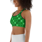 St. Patrick's Day Plaid Sports Bra