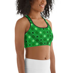 St. Patrick's Day Plaid Sports Bra