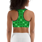 St. Patrick's Day Plaid Sports Bra