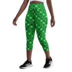 St. Patrick's Day Plaid Yoga Capris