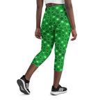 St. Patrick's Day Plaid Yoga Capris