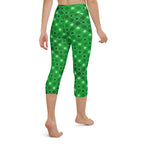 St. Patrick's Day Plaid Yoga Capris