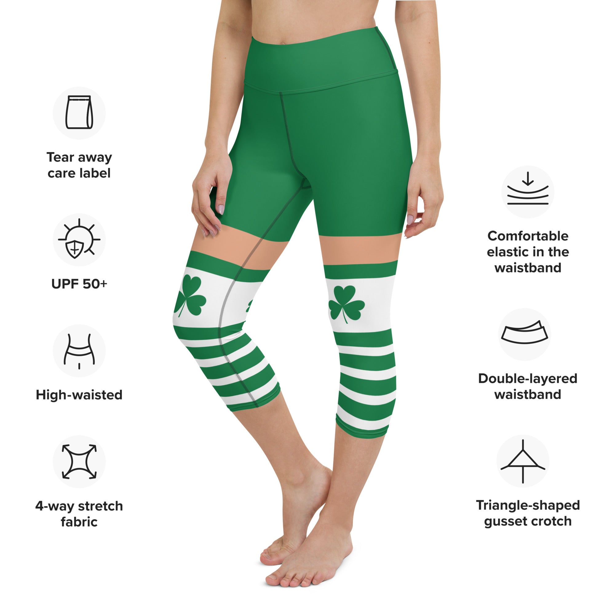 St. Patrick's Day Stockings Yoga Capris
