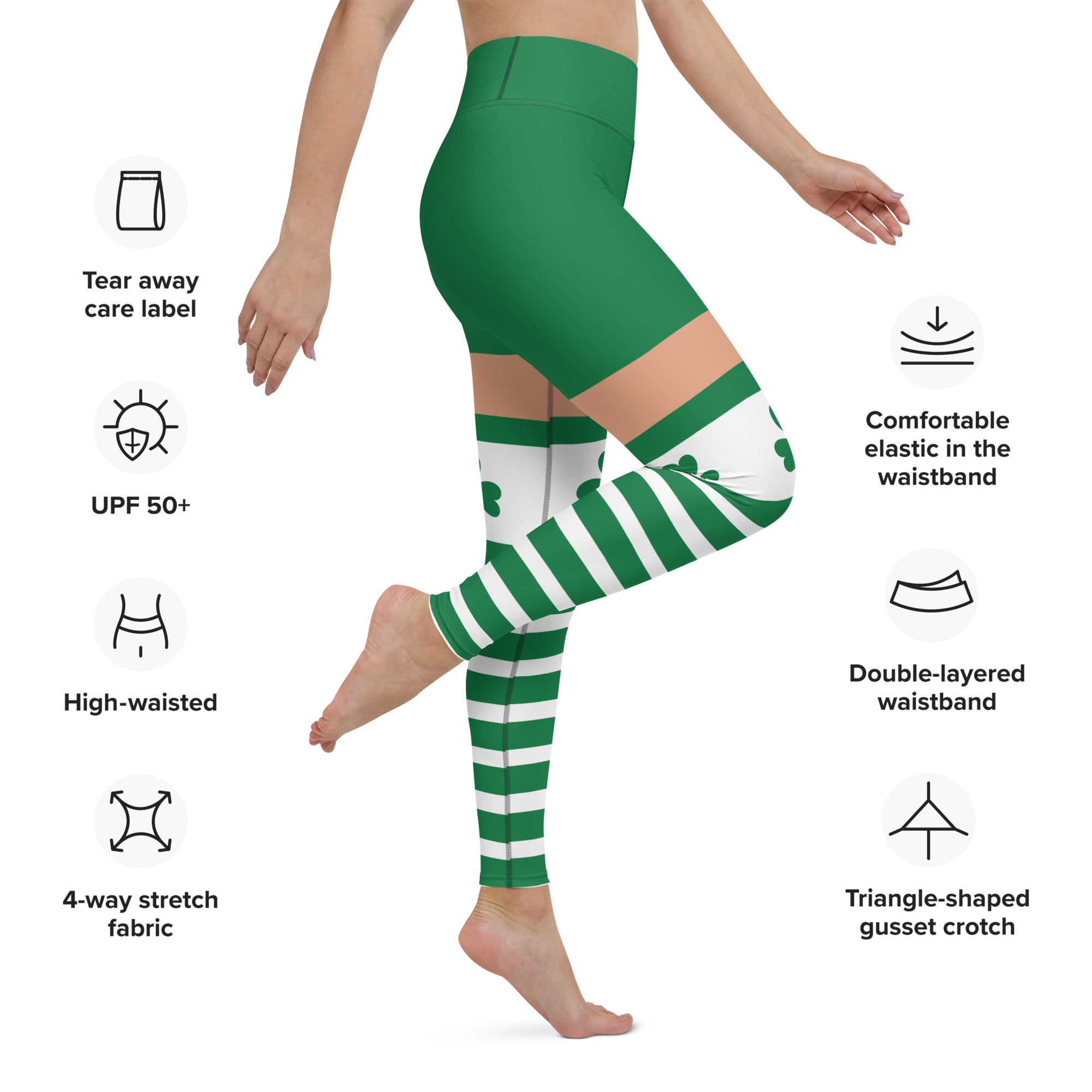 St. Patrick's Day Stockings Yoga Leggings