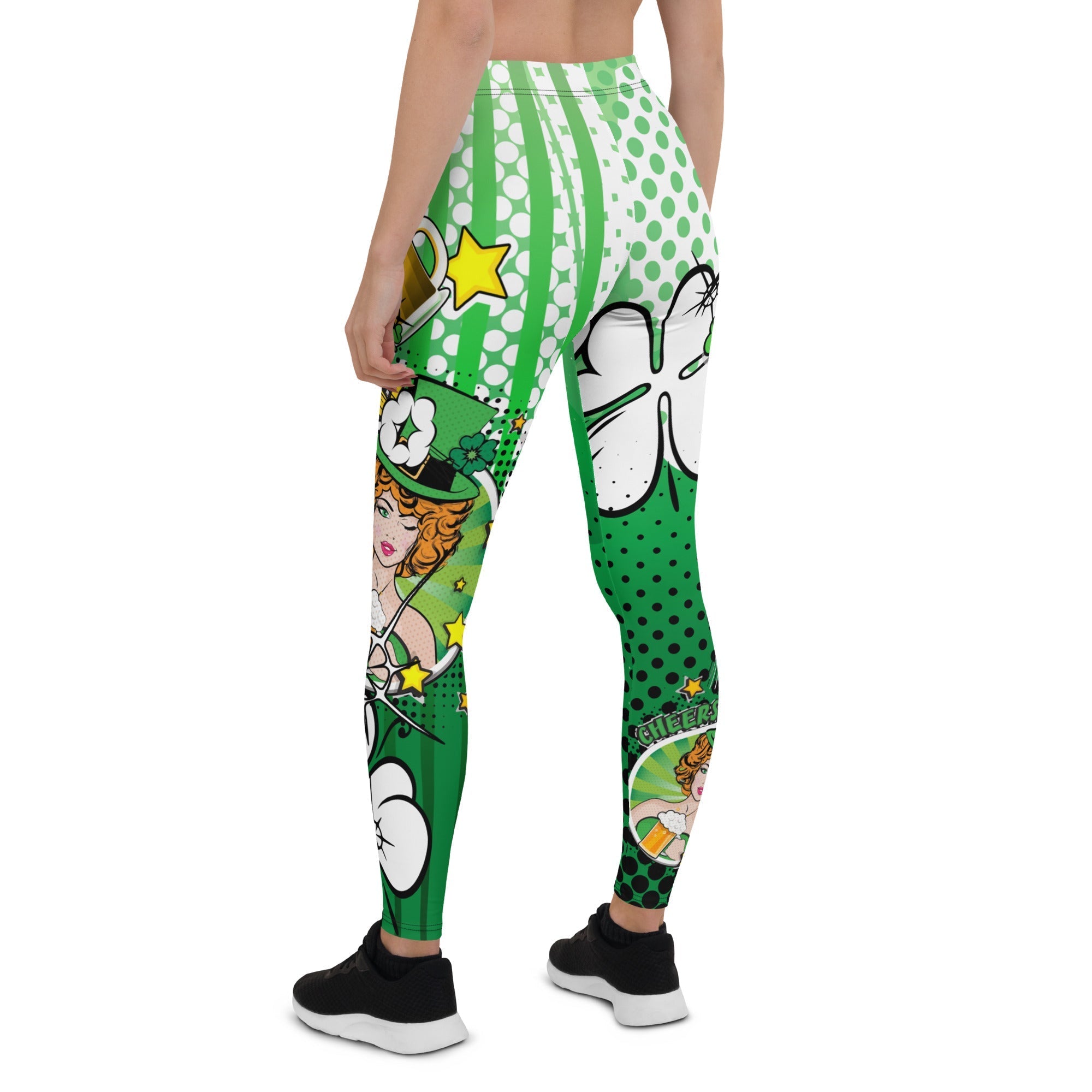 St. Patrick's Pop Art Leggings