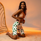 St. Patricks Day Shamrock Biker Shorts