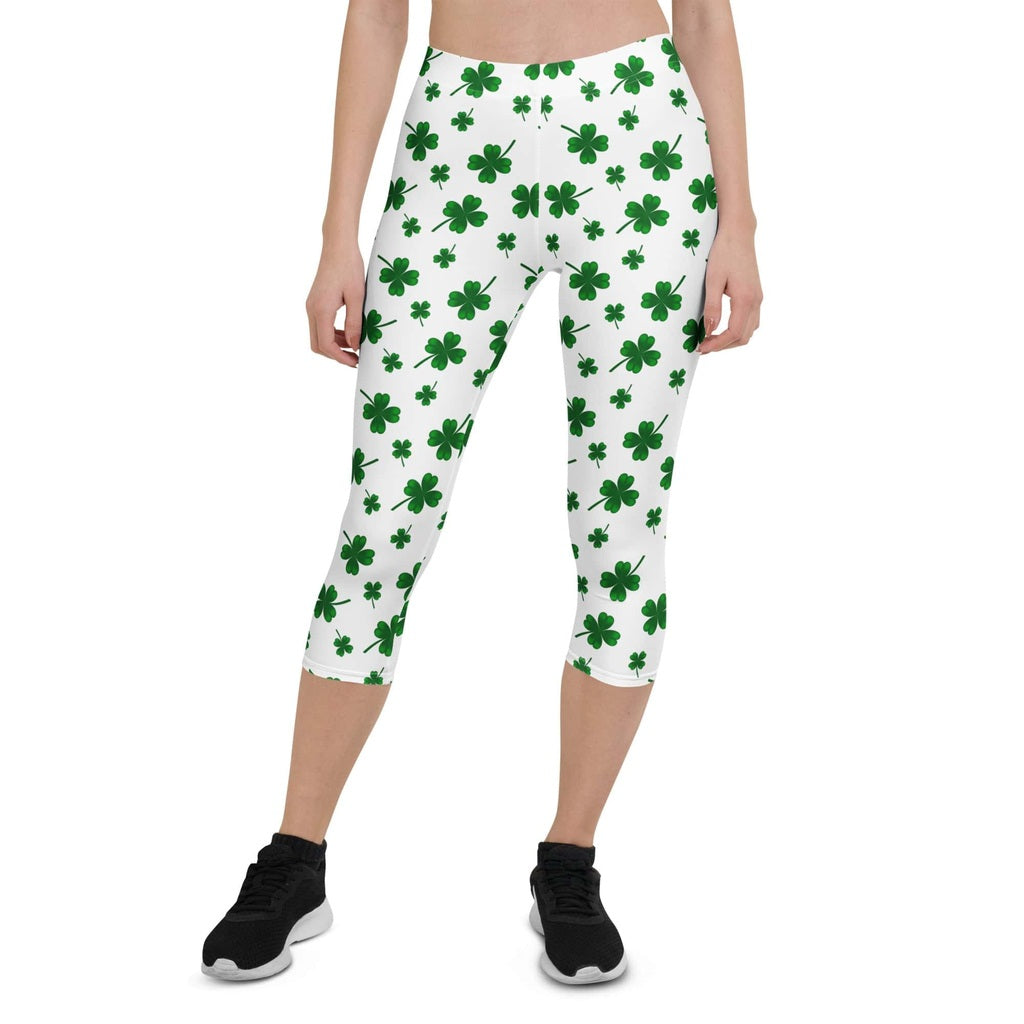 St. Patricks Day Shamrock Capris