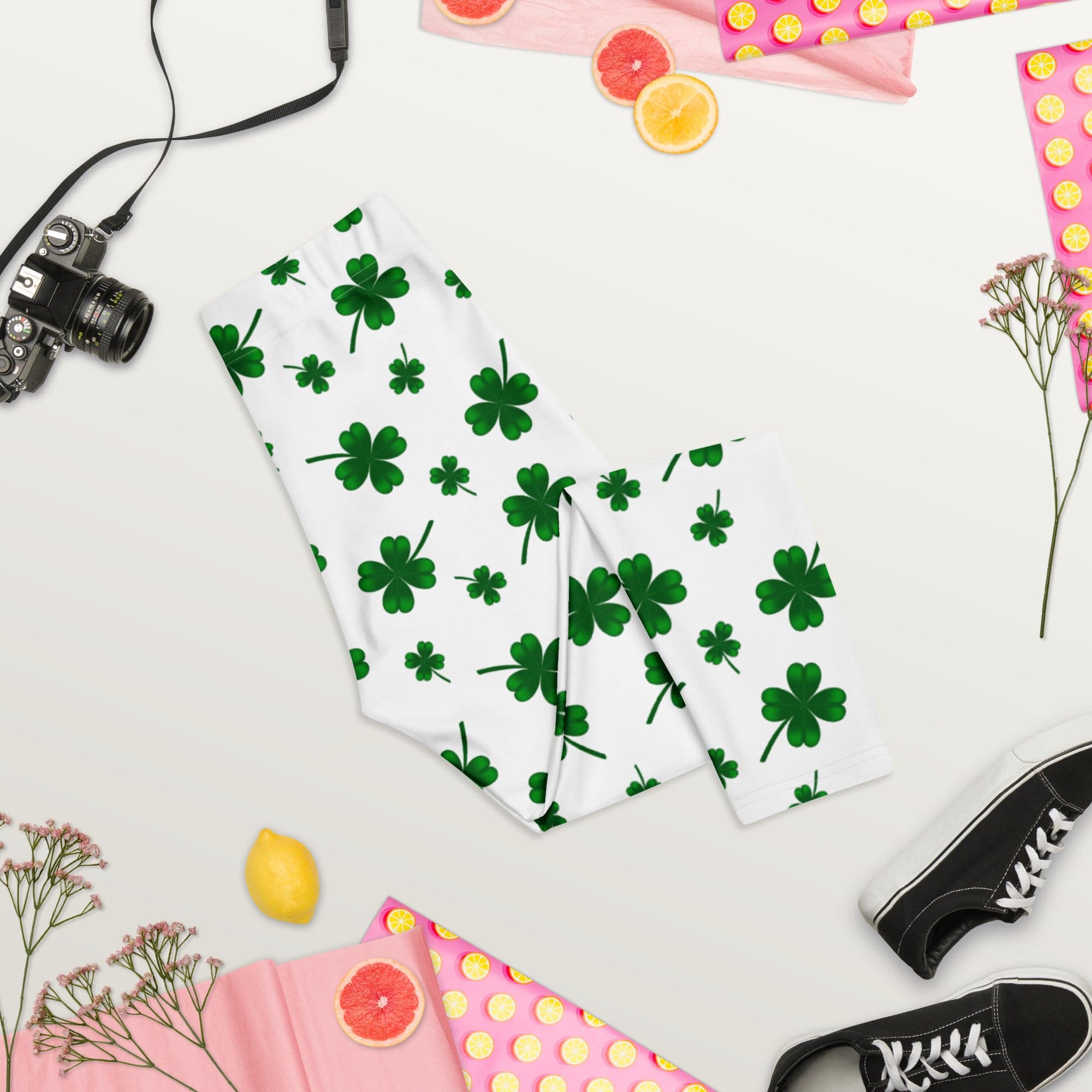 St. Patricks Day Shamrock Capris