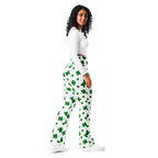 St. Patricks Day Shamrock Flare Leggings