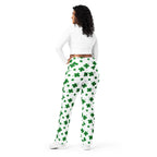 St. Patricks Day Shamrock Flare Leggings