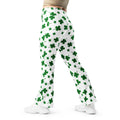 St. Patricks Day Shamrock Flare Leggings