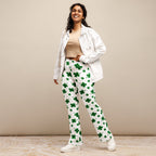St. Patricks Day Shamrock Flare Leggings