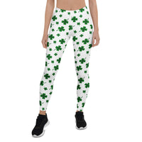 St. Patricks Day Shamrock Leggings