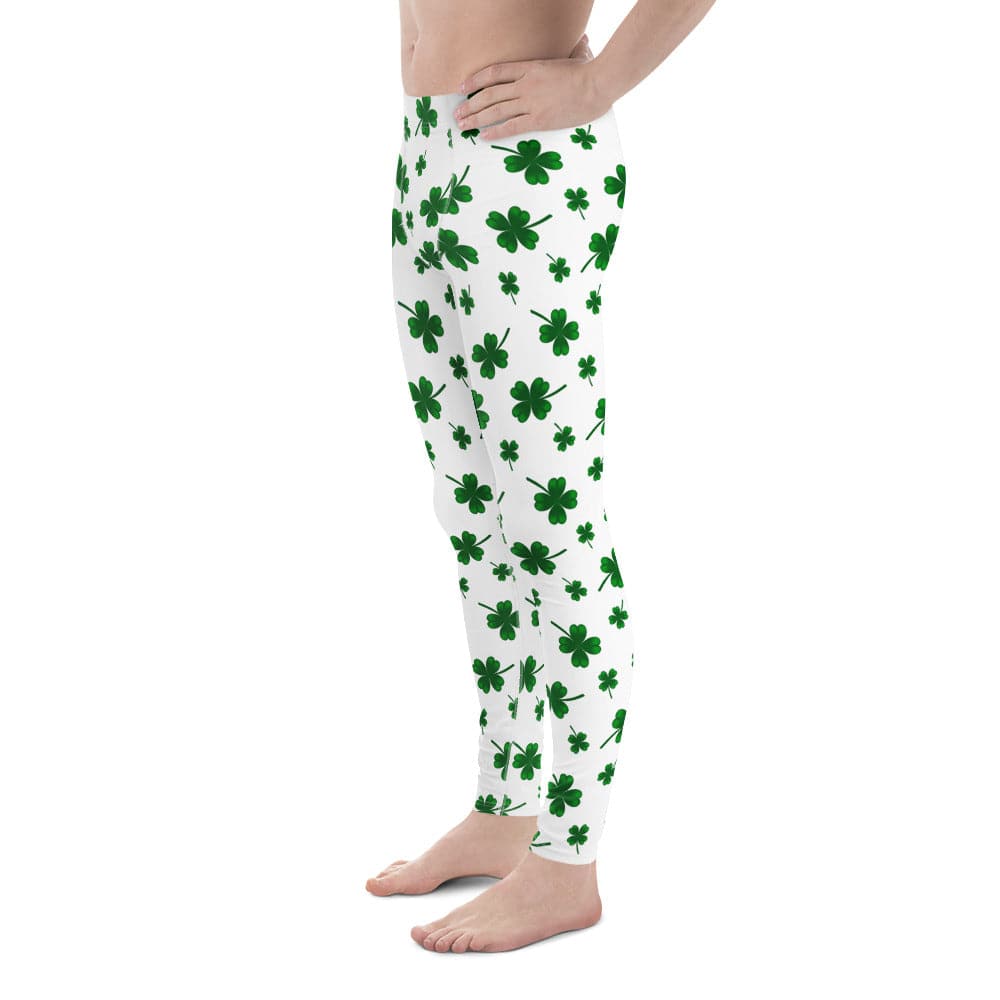 St. Patricks Day Shamrock Men's Leggings