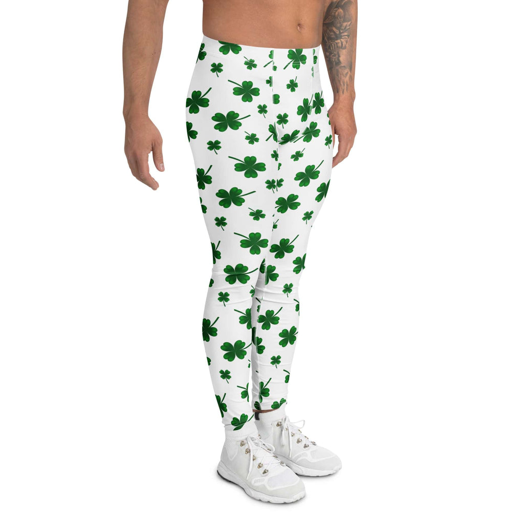 St. Patricks Day Shamrock Men's Leggings