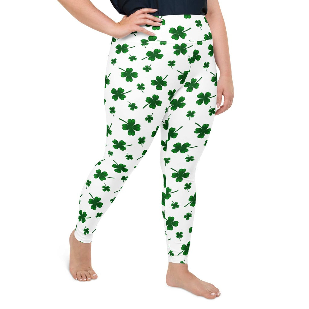St. Patricks Day Shamrock Plus Size Leggings