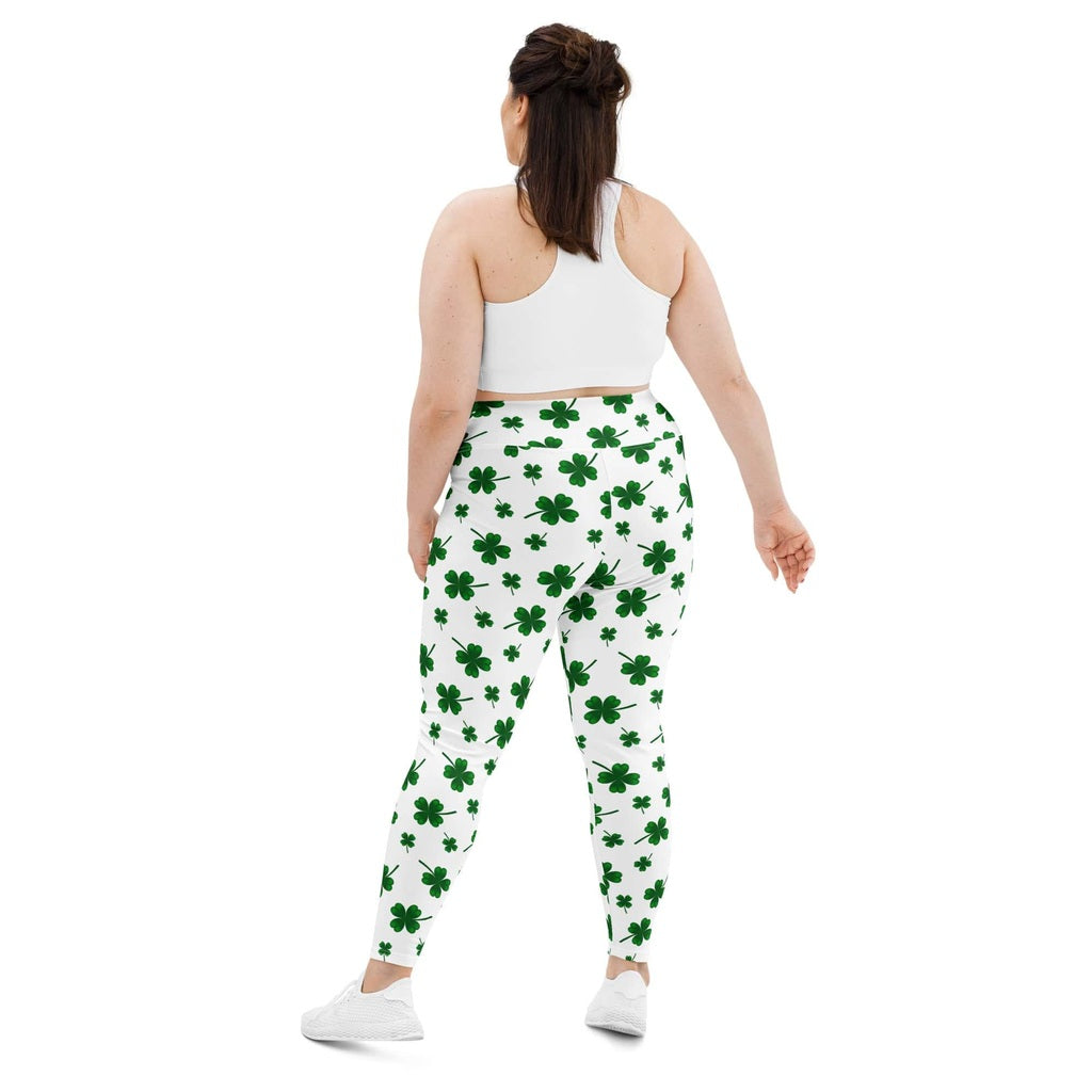 St. Patricks Day Shamrock Plus Size Leggings