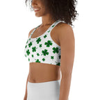 St. Patricks Day Shamrock Sports Bra