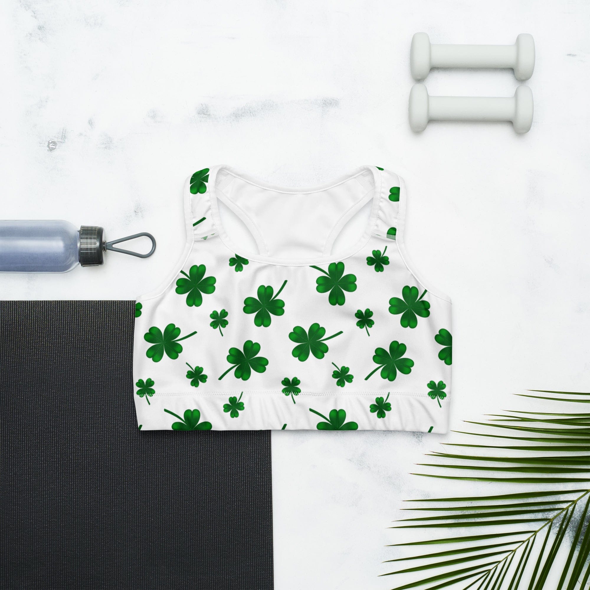 St. Patricks Day Shamrock Sports Bra