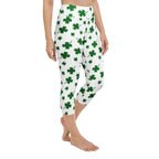 St. Patricks Day Shamrock Yoga Capris