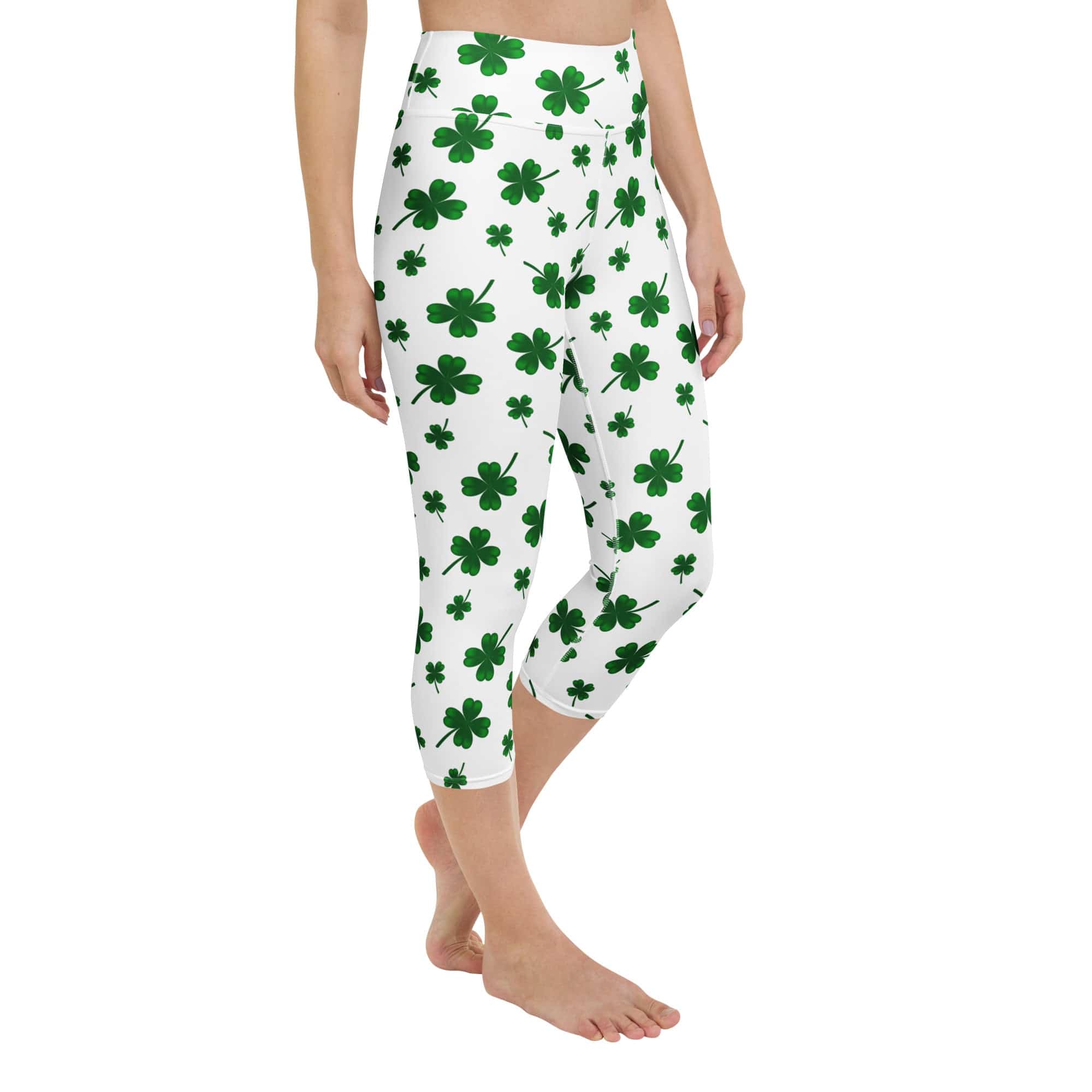 St. Patricks Day Shamrock Yoga Capris