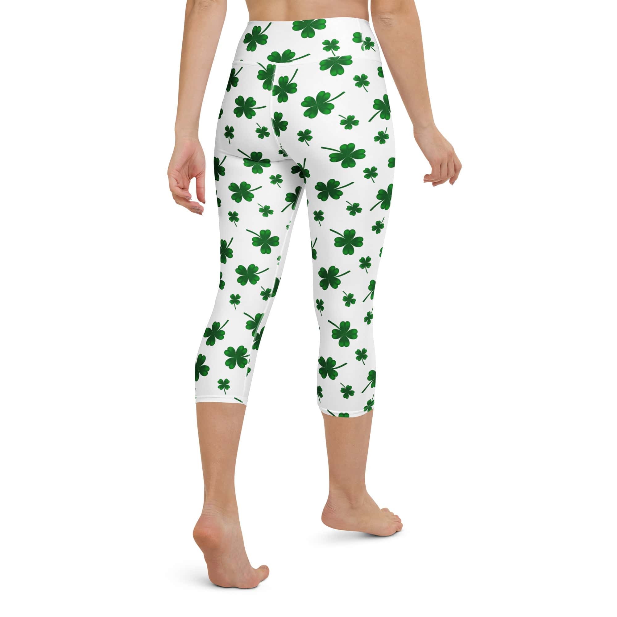 St. Patricks Day Shamrock Yoga Capris