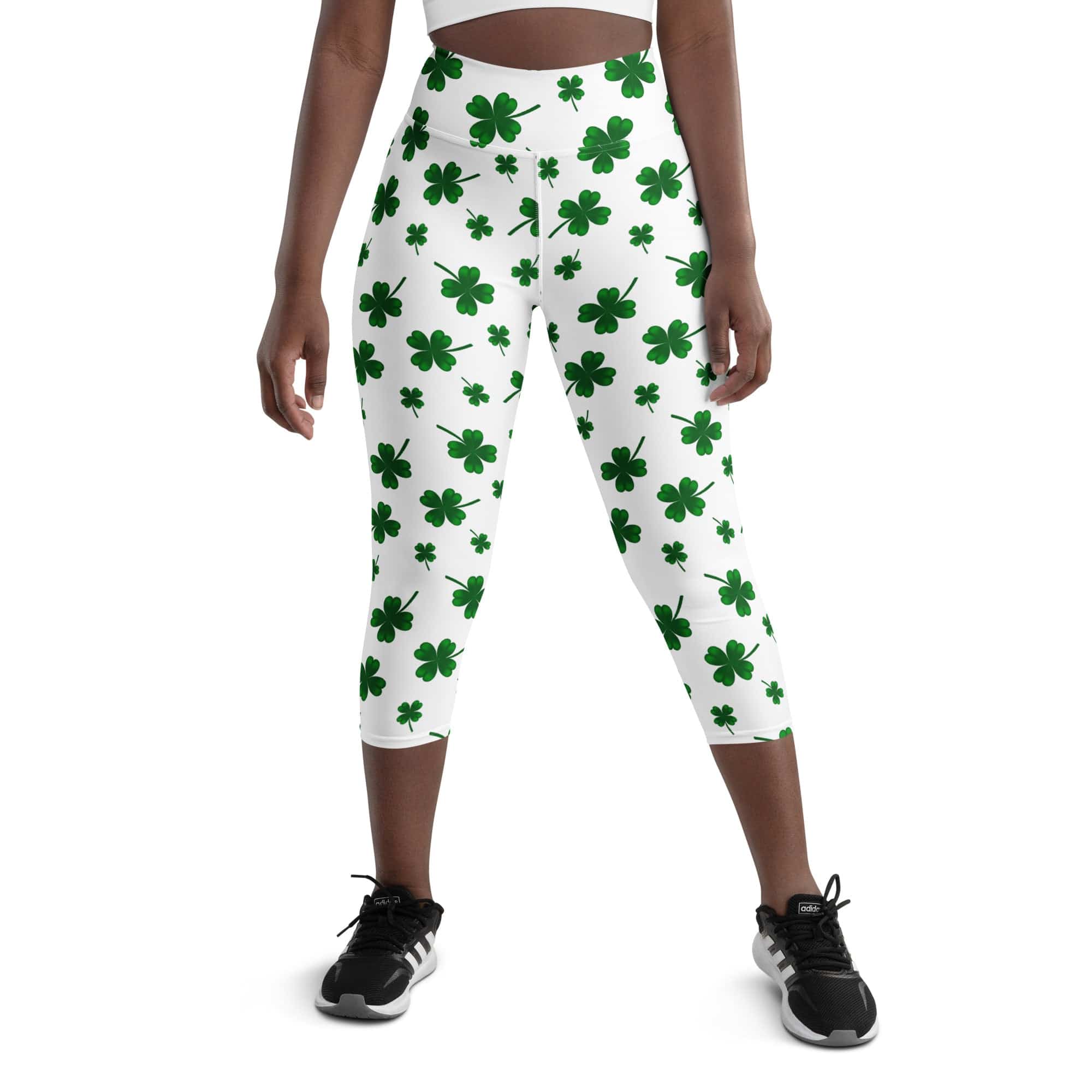 St. Patricks Day Shamrock Yoga Capris
