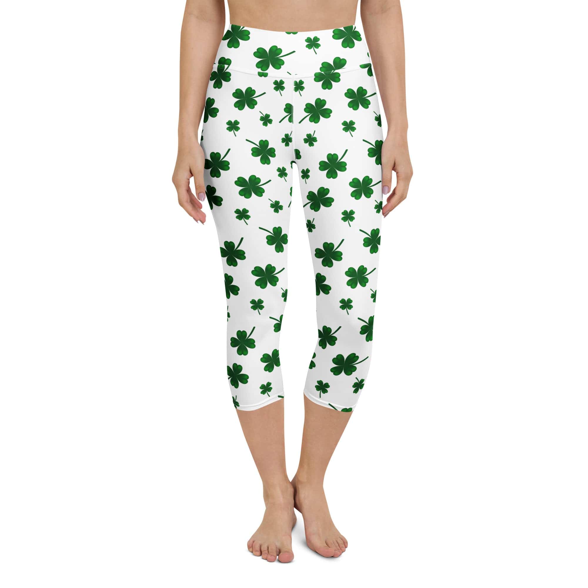 St. Patricks Day Shamrock Yoga Capris