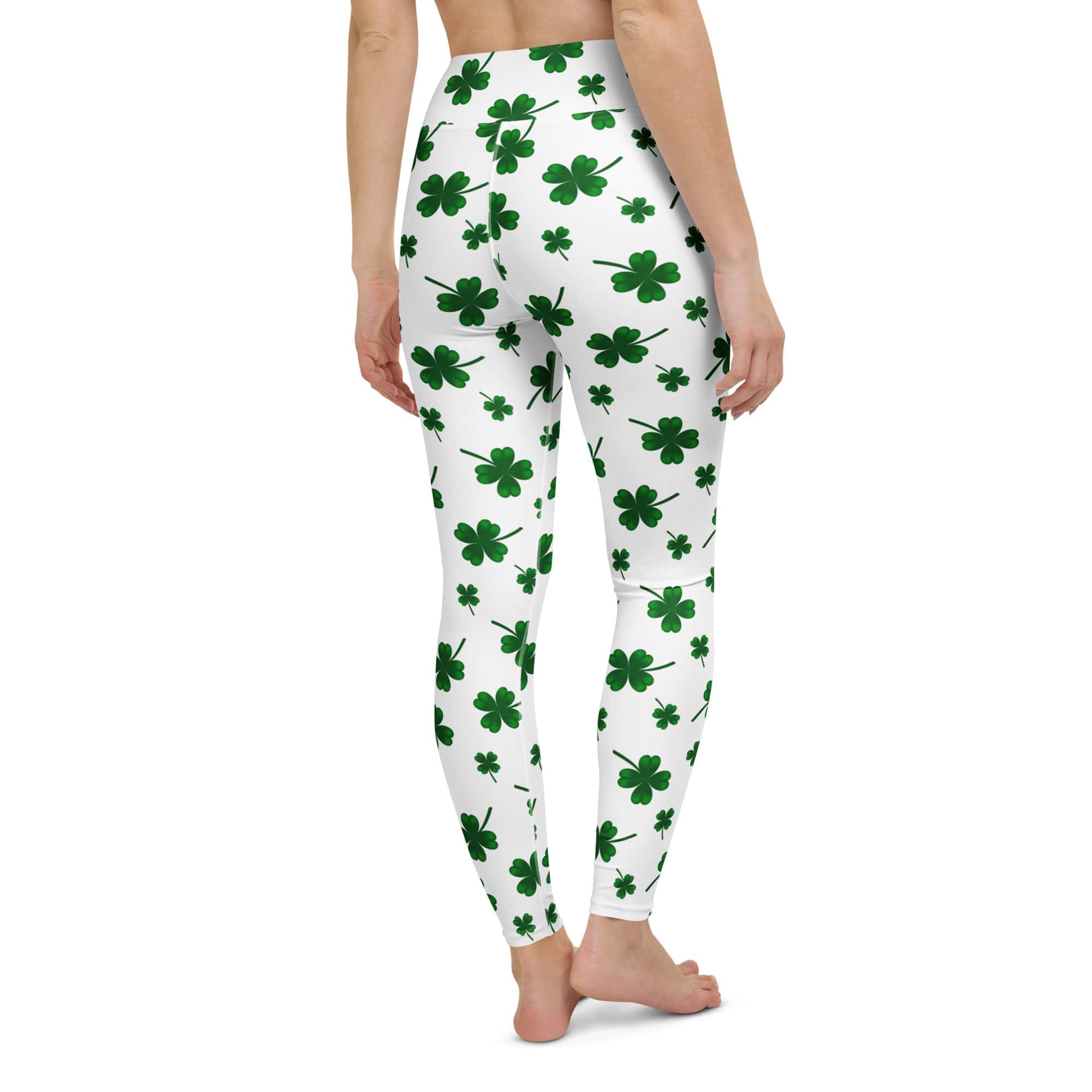 St. Patricks Day Shamrock Yoga Leggings