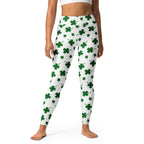 St. Patricks Day Shamrock Yoga Leggings
